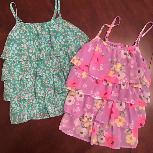 Cherokee Other - Cherokee Ruffle Front Tank Tops w Adjustable Strap